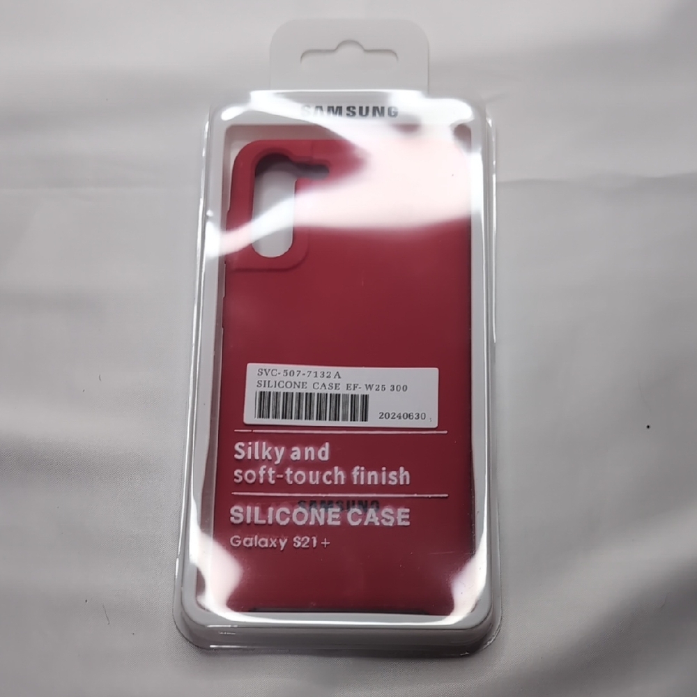 Samsung Galaxy S21+ Soft Silicone Cover - Bold Red